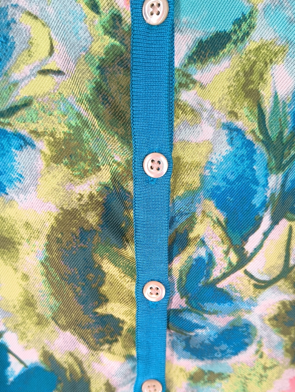 Ann Taylor Retro Silk Blend Floral 3/4 Sleeves Cropped Cardigan Size Medium - Picture 4 of 10
